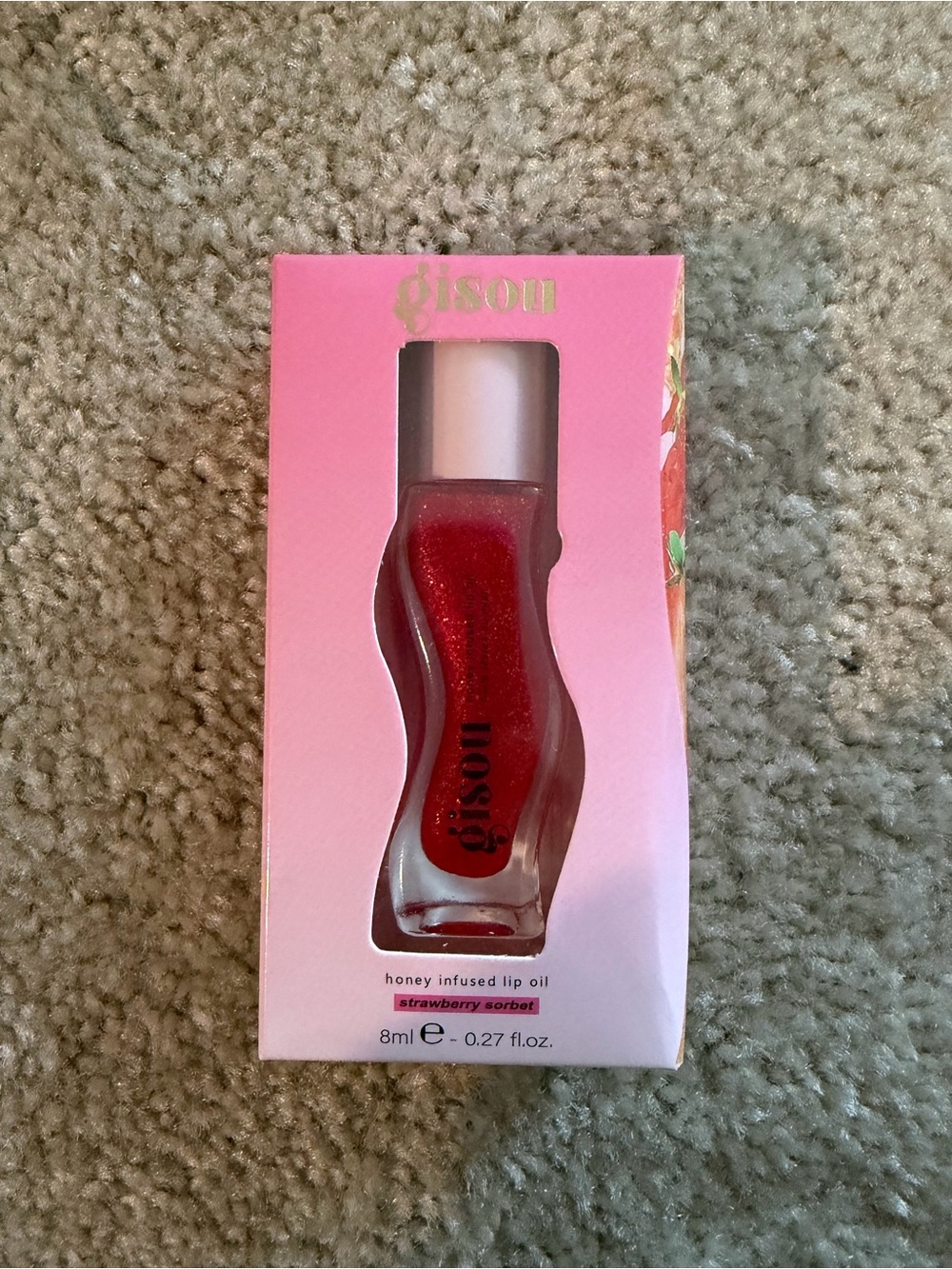 Gisou honey infused lip oil- strawberry sorbet NWT